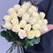 Букет 25 роз 50 см БЕЛЫЕ