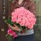 Купить 25 розовых роз 60 см