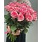 Купить 25 розовых роз 60 см