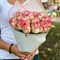 15 роз розово-белых ( Карусель)