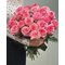 Купить 25 розовых роз 60 см