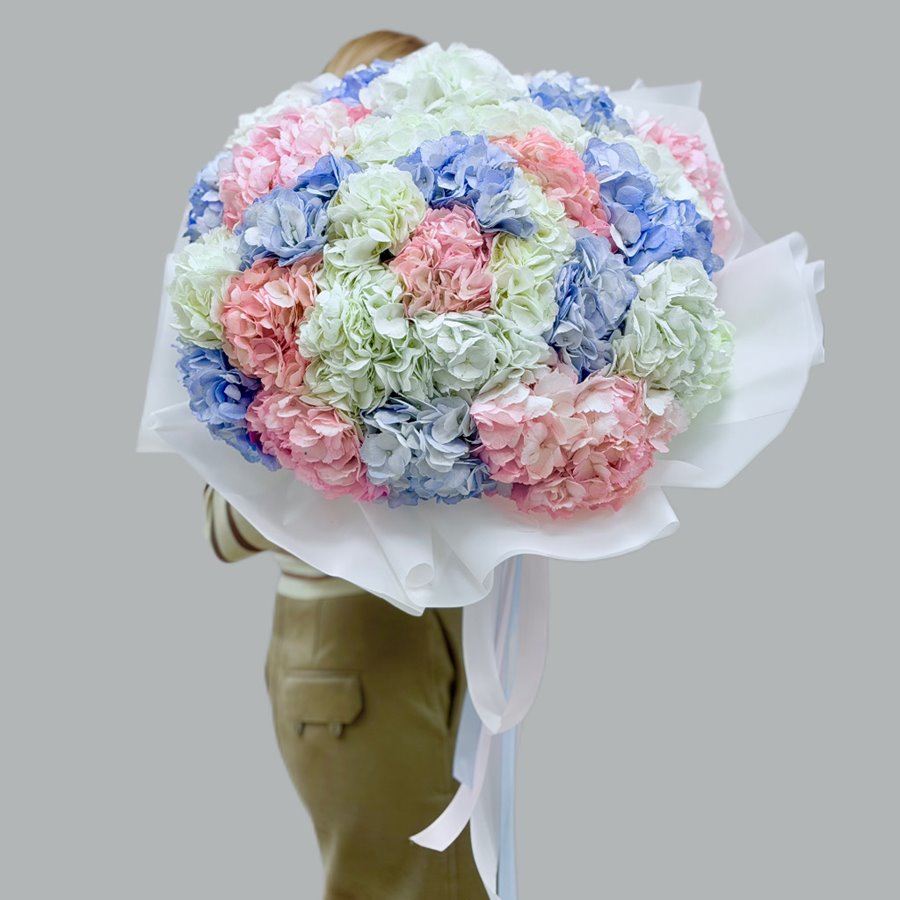 Букет 33 гортензии