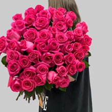 51 роза розовая "Пинк Флойд"  80 см