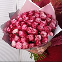 51 сиреневая роза 40 см