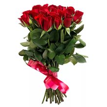 Букет 25 красных роз  40 см