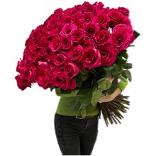 101 РОЗОВАЯ роза  80 см. ПРЕМИУМ