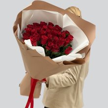 31 красная роза 60 см