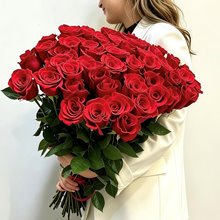 51 красная роза 70 см из Эквадора