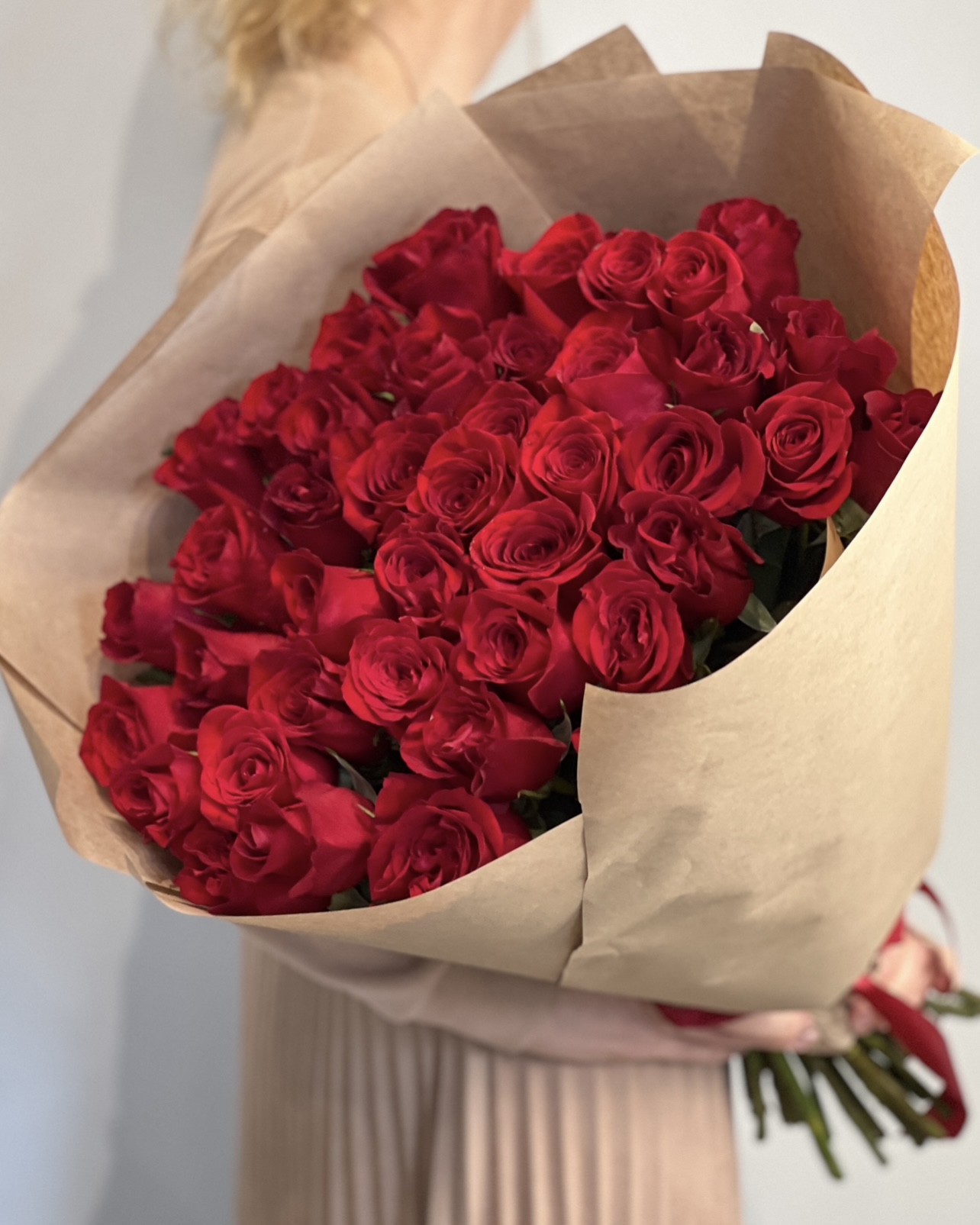 Объем букета 41 розы