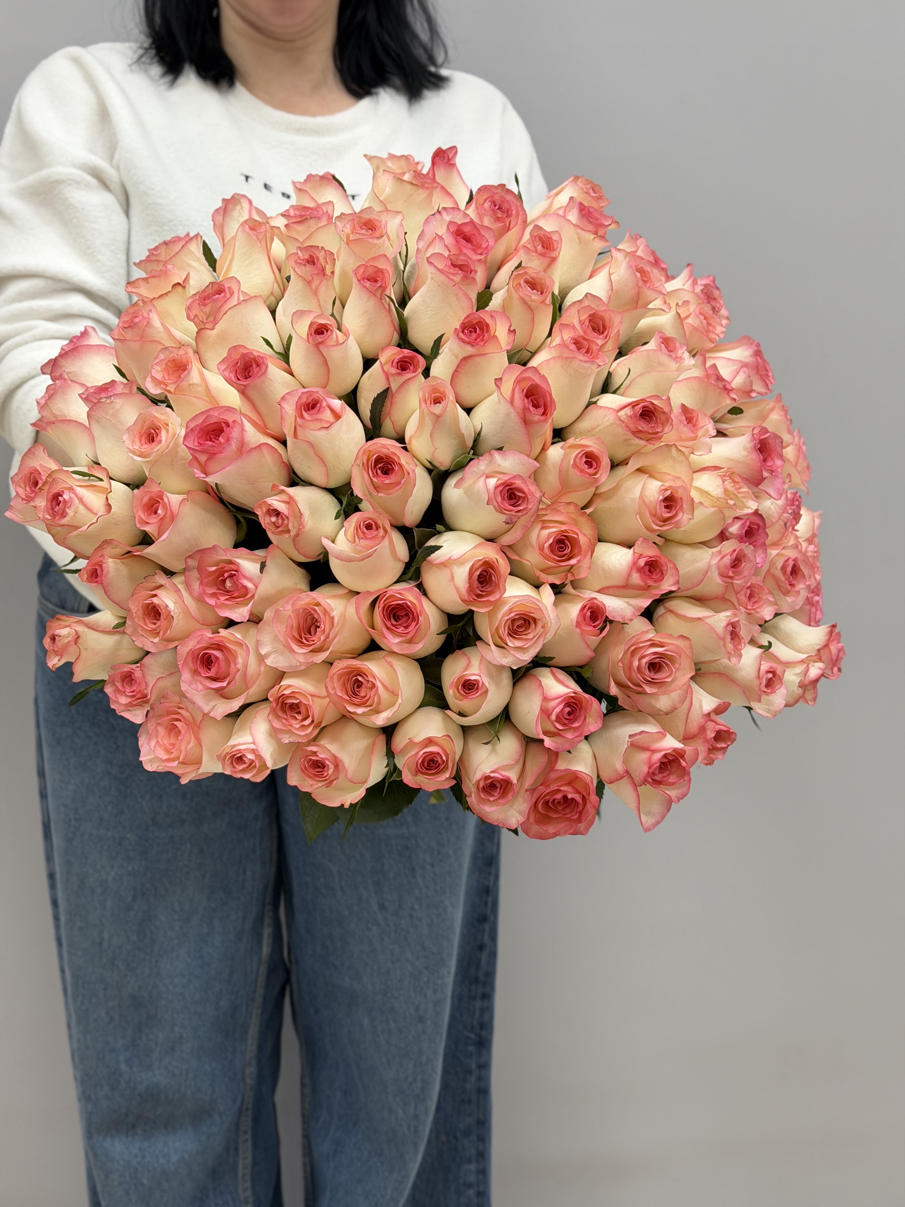 Упаковка букета 101 роза