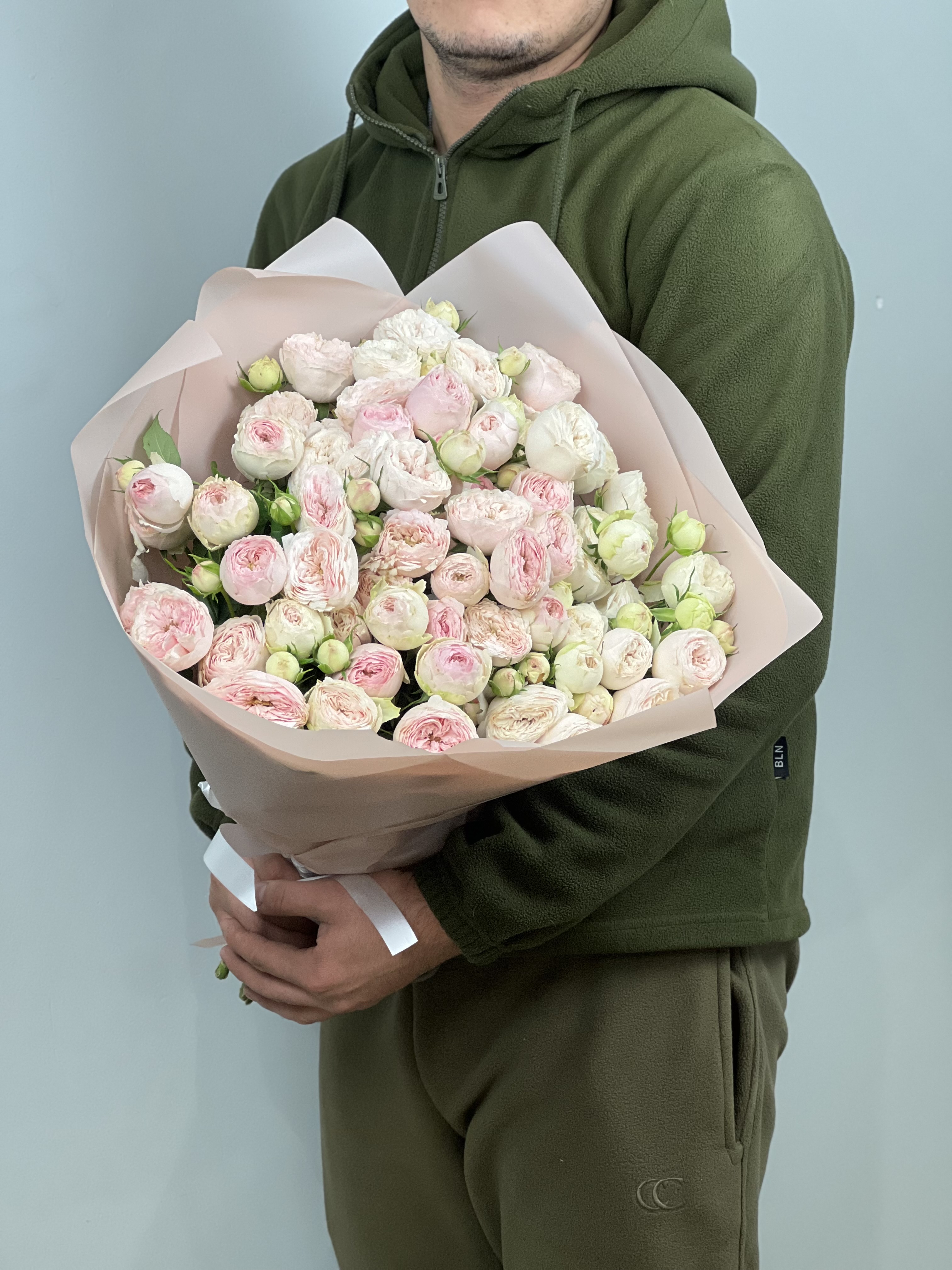 Крафтовая упаковка букета