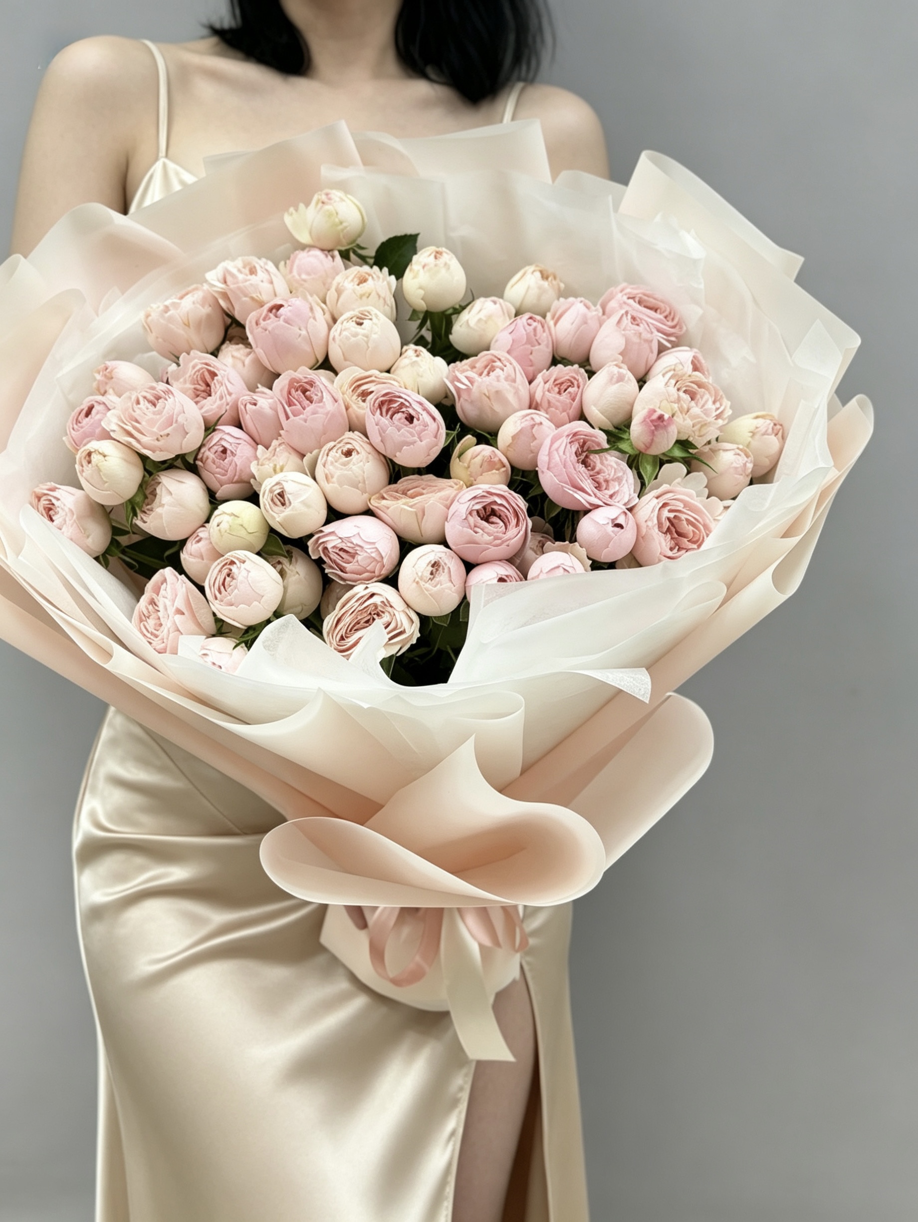 Букет Мэнсфилд Парк в упаковке